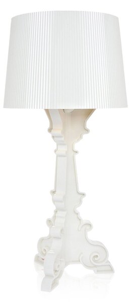 Stolové Lampa Kartell, Bourgie, stmievateľné, Biela, Obývacia izba, Plast, Dizajnový
