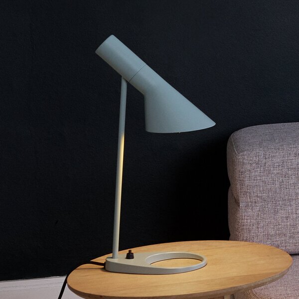 Stolové Lampa Louis Poulsen, AJ Mini, Modrá, Obývacia izba, Kov, Dizajnový