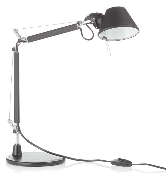 Stolové Lampa Artemide, Tolomeo Micro, Čierna, Pracovňa, Kov, Dizajnový