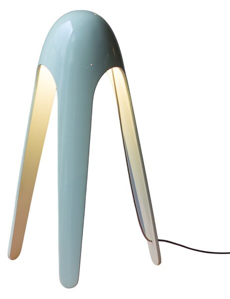Stolové Lampa Martinelli Luce, Cyborg, Modrá, Obývacia izba, Kov, Dizajnový
