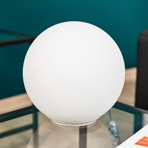 Stolové Lampa Artemide, Dioscuri, stmievateľné, Biela, Obývacia izba, Sklo, Dizajnový