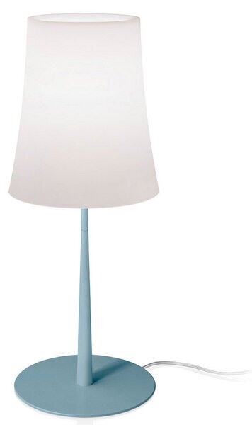 Stolové Lampa Foscarini, Birdie Easy Grande, Modrá, Obývacia izba, Kov, Dizajnový