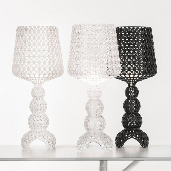 Stolové Lampa Kartell, Mini Kabuki, stmievateľné, Biela, Obývacia izba, Plast, Dizajnový