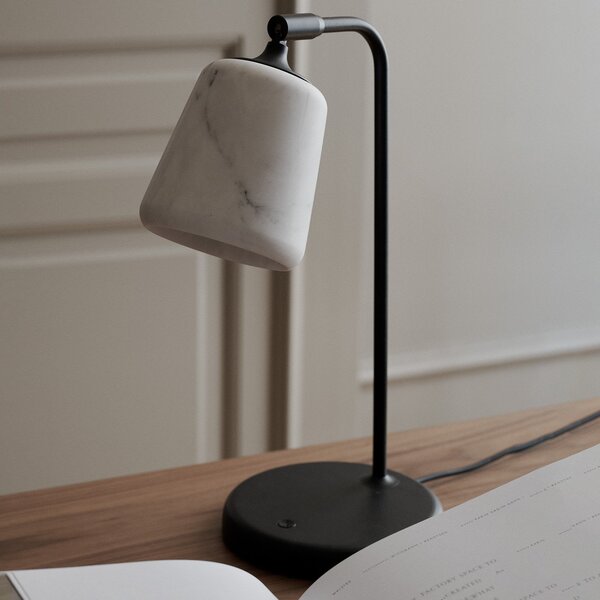 Stolové Lampa New Works, Material New Edition, stmievateľné, Čierna, Obývacia izba, Kov, Dizajnový