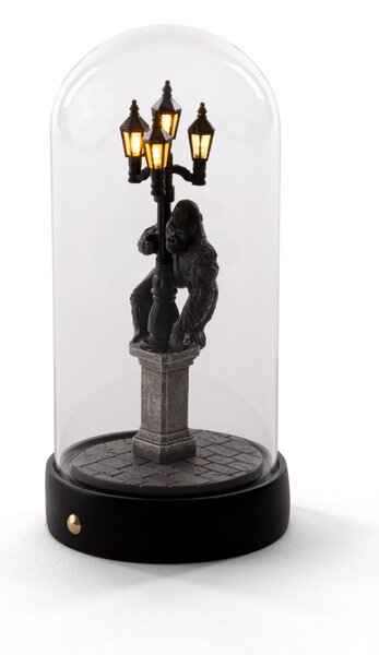 Stolové Lampa SELETTI, My Little Kong, Čierna, Obývacia izba, Plast, Dizajnový