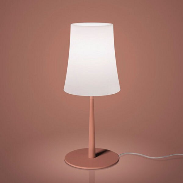 Stolové Lampa Foscarini, Birdie Easy, Červená, Obývacia izba, Kov, Dizajnový