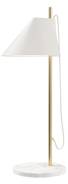 Stolové Lampa Louis Poulsen, Yuh Brass, stmievateľné, Biela, Spálňa, Kov, Dizajnový
