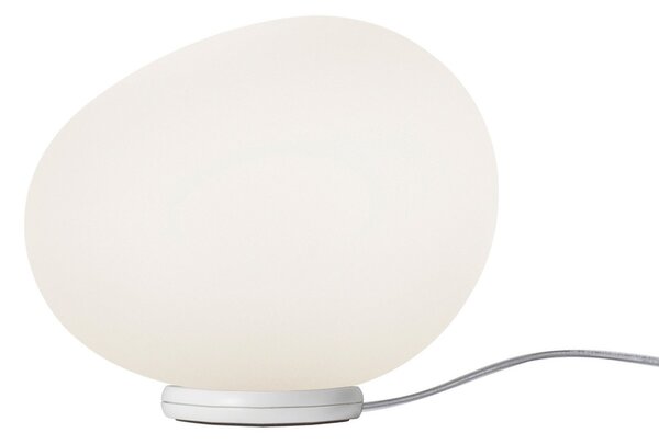 Stolové Lampa Foscarini, Gregg piccola, stmievateľné, Biela, Obývacia izba, Sklo, Dizajnový