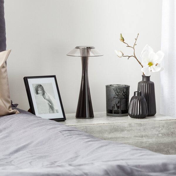 Stolové Lampa Kartell, Space, Sivá, Obývacia izba, Plast, Dizajnový