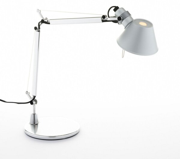 Stolové Lampa Artemide, Tolomeo Micro, stmievateľné, Metalická, Pracovňa, Kov, Dizajnový