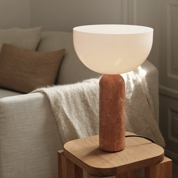 Stolové Lampa New Works, Kizu Large, Hnedá / Hrdzavá, Obývacia izba, Mramor, Dizajnový