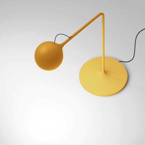 Stolové Lampa Artemide, Ixa, stmievateľné, Žltá, Obývacia izba, Kov, Dizajnový
