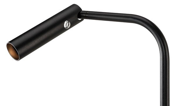 Stojacie Lampa SLV, Karpo, stmievateľné, Čierna, Pracovňa, Kov, Moderný