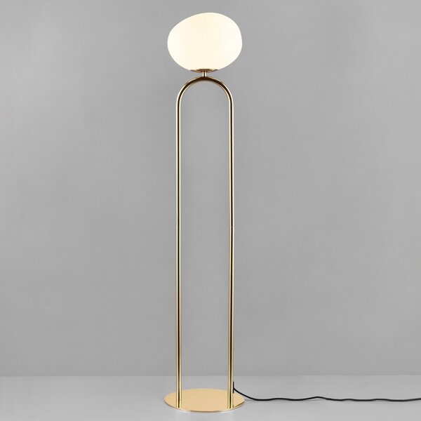 Stojacie Lampa DFTP by Nordlux, Shapes, Zlatá / Mosadz, Obývacia izba, Sklo, Dizajnový