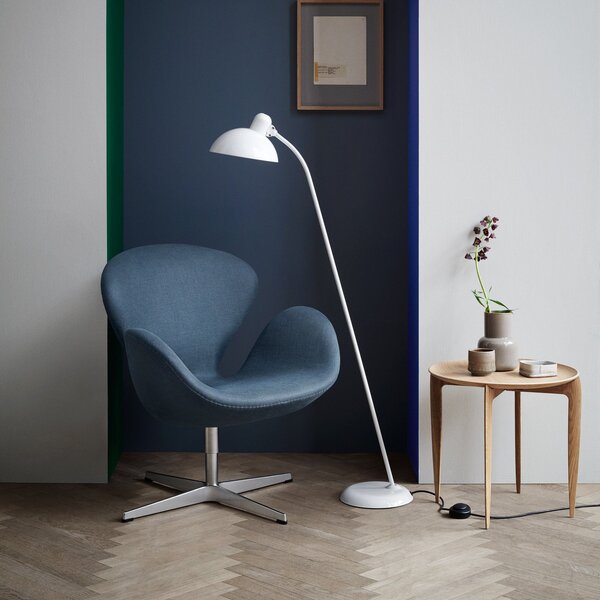 Stojacie Lampa FRITZ HANSEN, Kaiser Idell 6556-F, Biela, Obývacia izba, Kov, Dizajnový