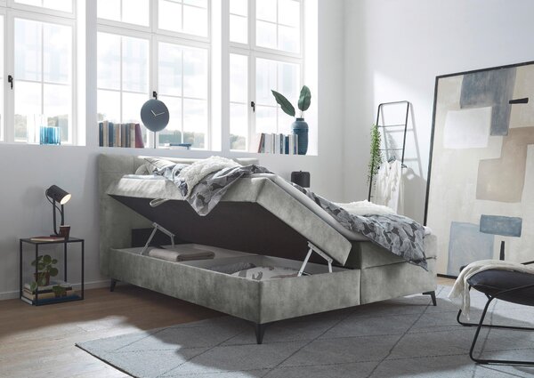 AMERICKÁ POSTEĽ, 180/200 cm, sivá MID.YOU - Online Only spálne, Online Only