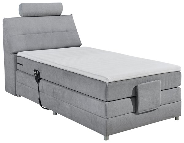 BOXSPRINGOVÁ POSTEĽ, 120/200 cm svetlosivá MID.YOU - Online Only spálne, Online Only
