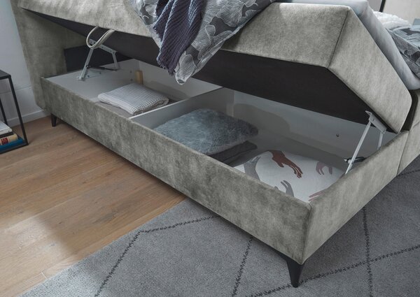 AMERICKÁ POSTEĽ, 180/200 cm, sivá MID.YOU - Online Only spálne, Online Only