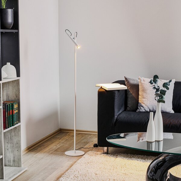 Stojacie Lampa Foscarini, Magneto, Biela, Obývacia izba, Kov, Dizajnový