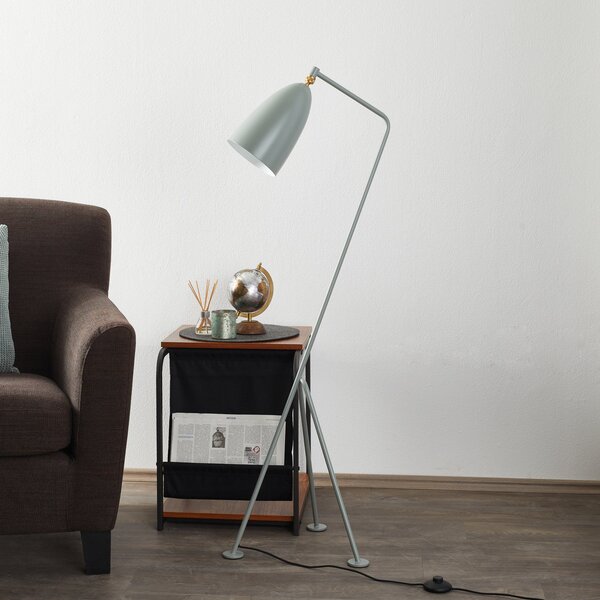 Stojacie Lampa GUBI, Gräshoppa, Modrá, Obývacia izba, Kov, Dizajnový