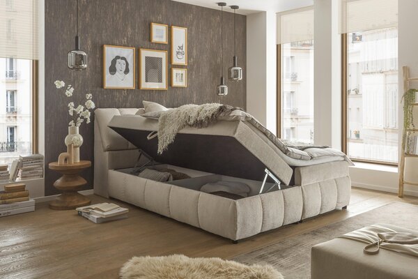 AMERICKÁ POSTEĽ, 160/200 cm, béžová MID.YOU - Online Only spálne, Online Only