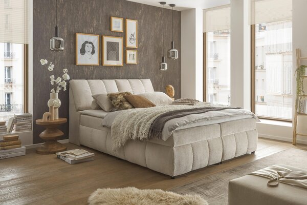 AMERICKÁ POSTEĽ, 160/200 cm, béžová MID.YOU - Online Only spálne, Online Only
