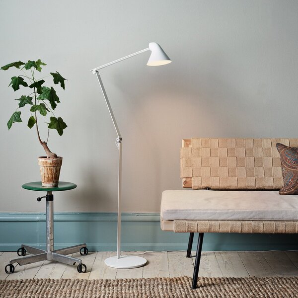 Stojacie Lampa Louis Poulsen, NJP, stmievateľné, Biela, Obývacia izba, Kov, Dizajnový