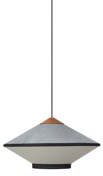 Závesné svietidlá Forestier, Cymbal S, stmievateľné, Modrá, Obývacia izba, Tkanina / Textil, Dizajnový