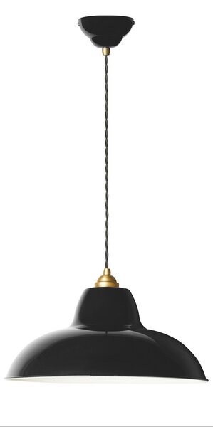 Závesné svietidlá Anglepoise, Original 1227 Brass Midi Wide, stmievateľné, Čierna, Obývacia izba, Kov, Dizajnový