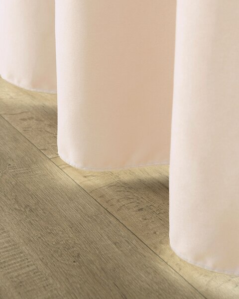 Záves na riasiacu pásku ecru velvet 140 x 280 cm 1 ks