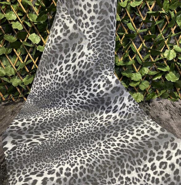 Ervi Bavlnená látka/plátno š.240cm - Leopard sivý č.6616-2, metráž