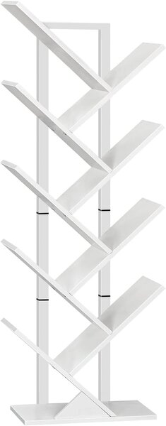 Stromová knižnica Vasagle Mergo 116 cm biela