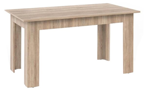 Jedálenský stôl, dub sonoma, 140x80, GENERAL