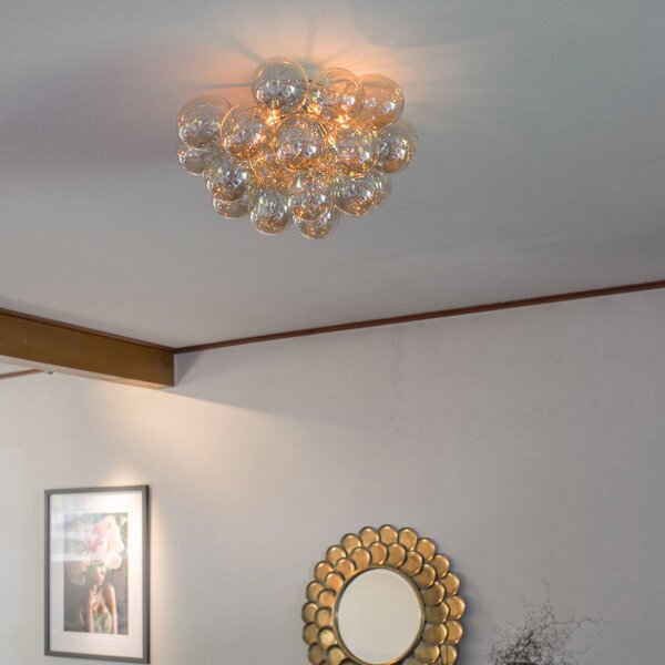 Stropné Lampa By Rydéns, Gross, stmievateľné, Transparentná, Obývacia izba, Sklo, Dizajnový