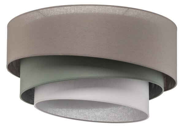 Stropné Lampa Euluna, Trio monocolor, stmievateľné, Sivá, Obývacia izba, Tkanina / Textil, Moderný