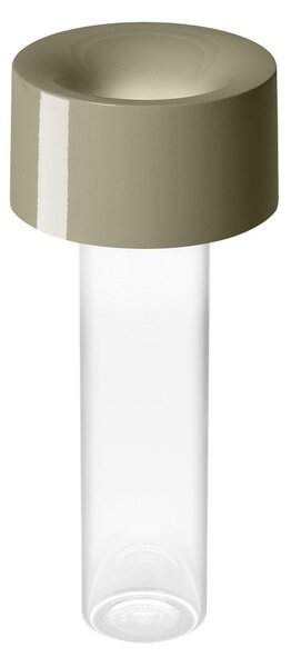 Stolové Lampa Foscarini, Fleur, stmievateľné, Zelená, Obývacia izba, Sklo, Moderný