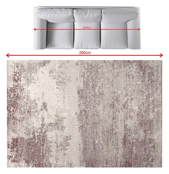 Koberec Softness silver/claret 200x290cm