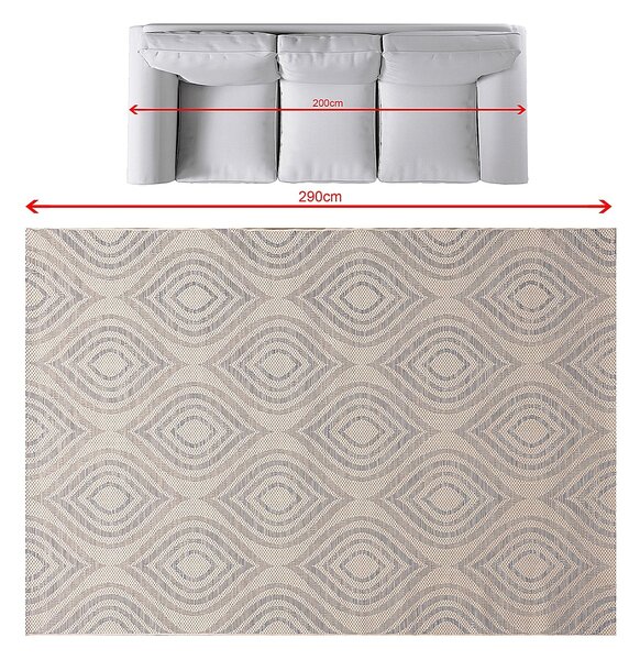 Koberec Breeze beige/raw/blue 200x290cm