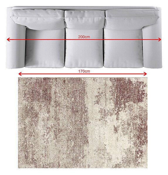 Koberec Softness silver/claret 120x170cm