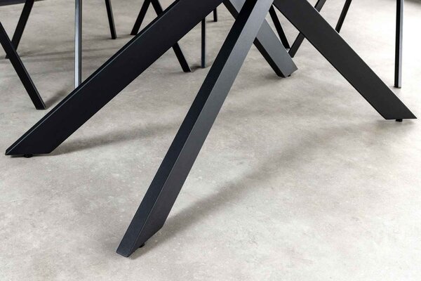 Rozťahovací keramický stôl Halia 160-200 cm biely mramor