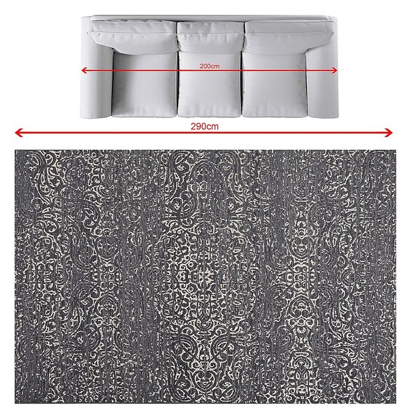 Koberec Velvet beige/petrol blue 200x290cm