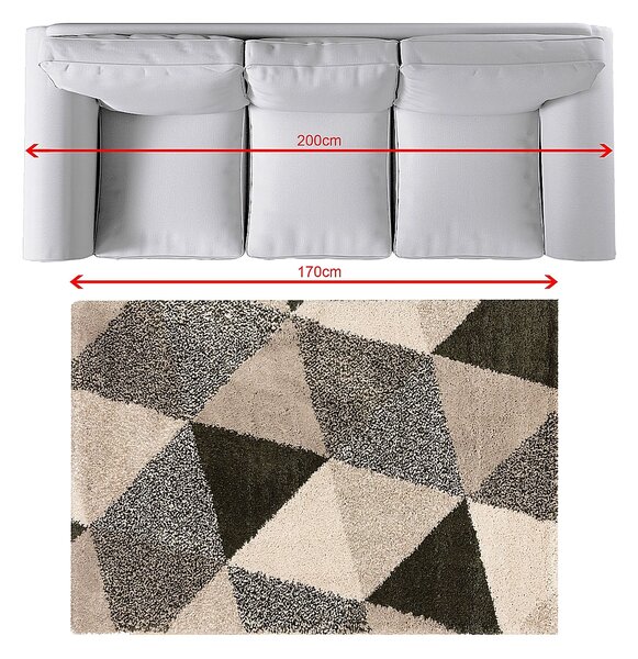 Koberec Royal beige/jungle green 120x170cm