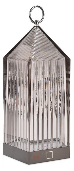 Vonkajšie Svietidlo Kartell, Lantern, stmievateľné, Sivá, Balkón, Plast, Dizajnový