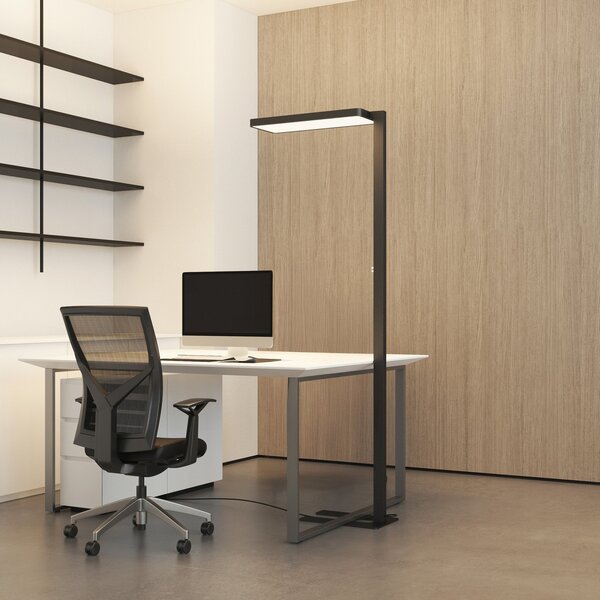 Stojacie Lampa Arcchio, Timon, stmievateľné, Čierna, Pracovňa, Hliník, Moderný