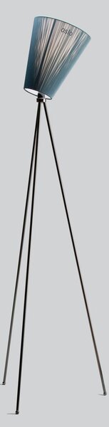Stojacie Lampa Northern, Oslo Wood, stmievateľné, Čierna, Obývacia izba, Tkanina / Textil, Dizajnový