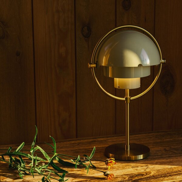 Stolové Lampa GUBI, Multi-Lite, stmievateľné, Zlatá / Mosadz, Obývacia izba, Kov, Dizajnový