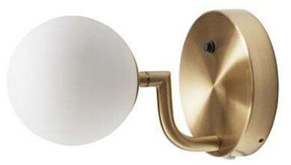 Mobil 12 nástenné svetlo Hardwired Brass/Opal - Pholc