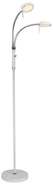 Stojacie Lampa Halo Design, stmievateľné, Biela, Obývacia izba, Kov