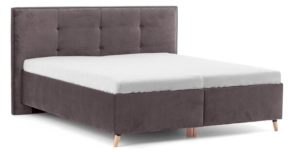 DREVONA Manželská posteľ 160 cm ZARA, sivohnedá taupe Terra 29