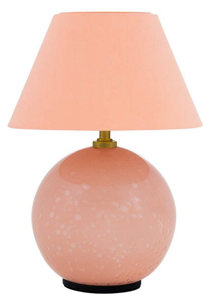 Stolové Lampa Globen Lighting, IRIS, stmievateľné, Pudrová, Obývacia izba, Sklo, Vintage